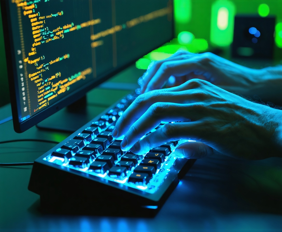 Программист работает с ИИ-ассистентом